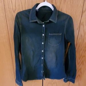 Long sleeve denim button down